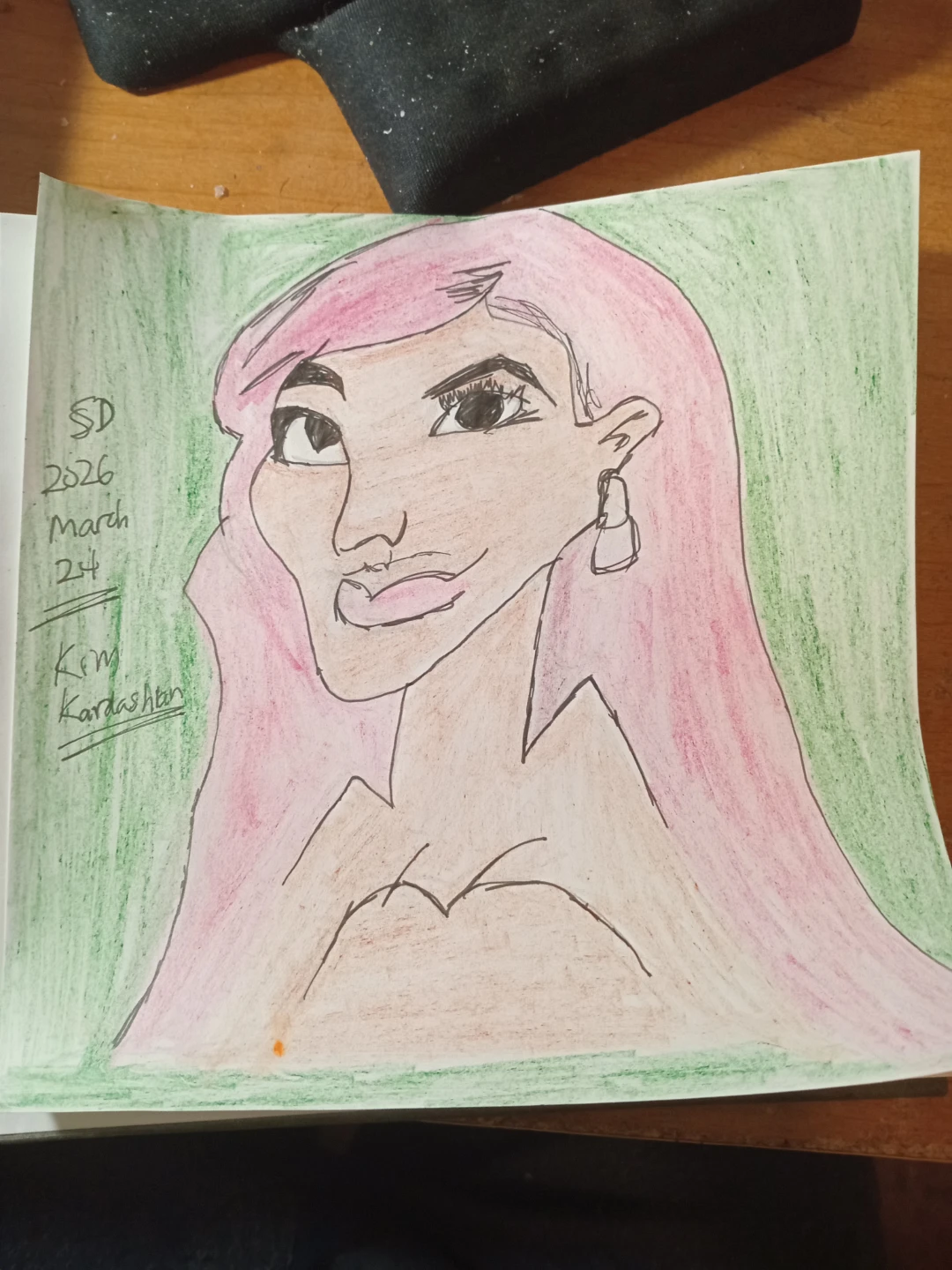 Kim Kardashian Drawing Illustration by Custom Artist Sherwin - photo 3