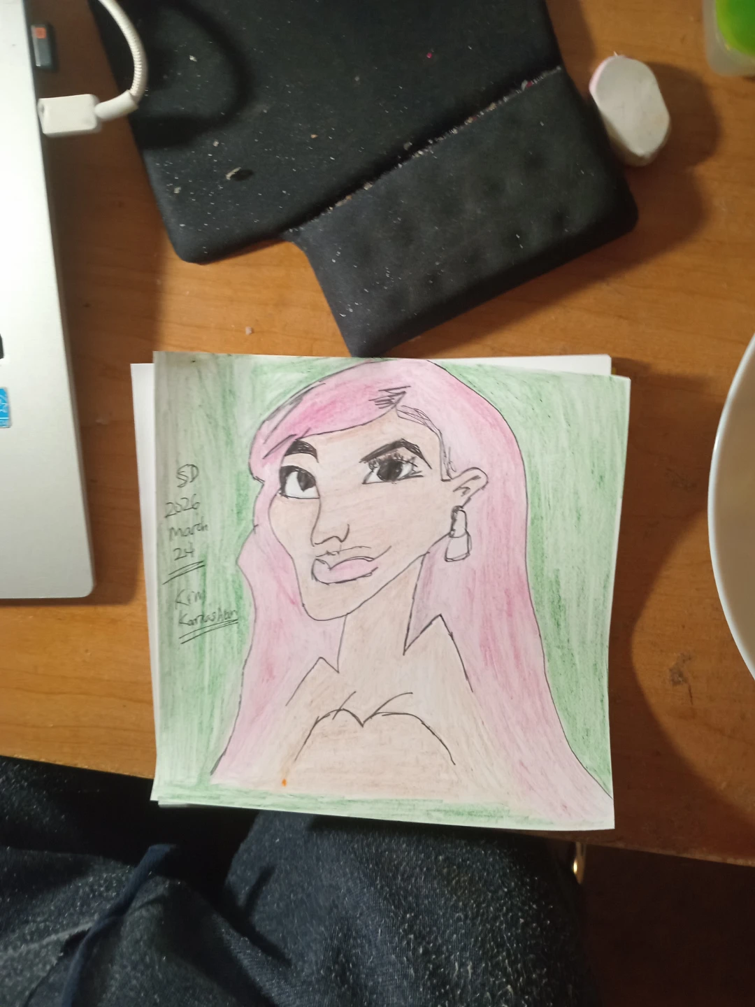 Kim Kardashian Drawing Illustration by Custom Artist Sherwin - photo 4