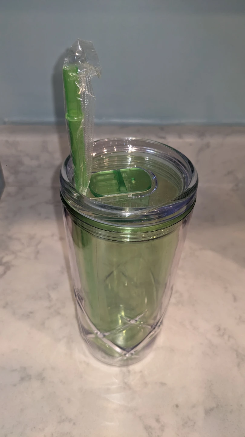 New Finance Blueprinr Tumbler with Straw "🧡" emoji - photo 2