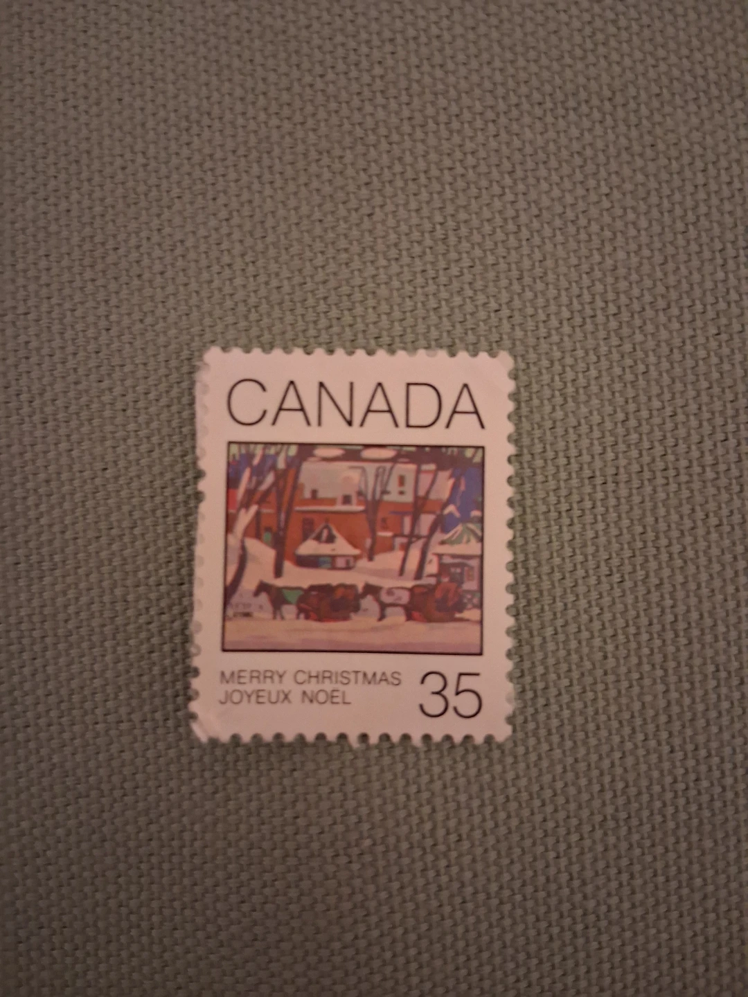 1980 McGill Cab Stand 35-cent Canada postage stamp