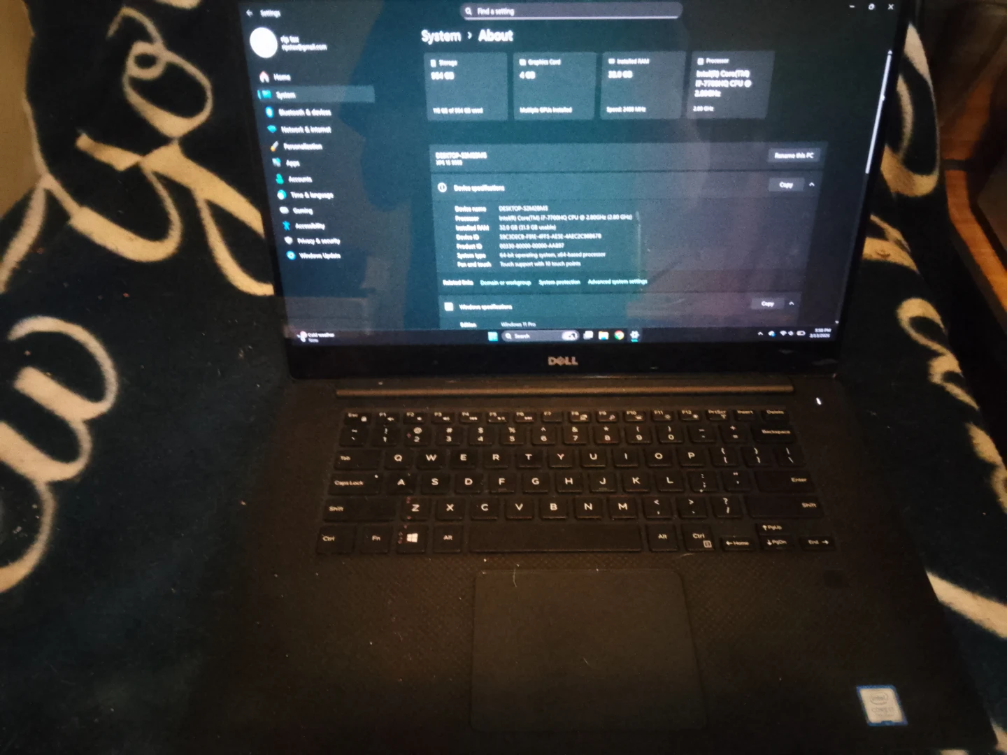 Dell XPS 15 Laptop - Intel Core i7 Gaming laptop W extras