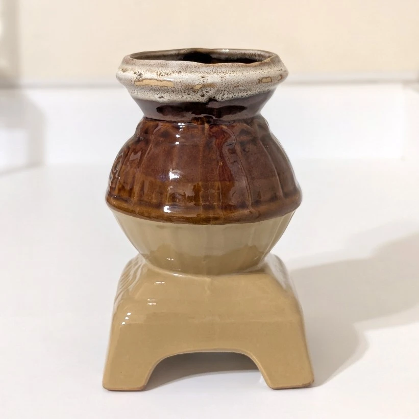 Vintage Decorative Pot Belly Stove Vase - photo 3
