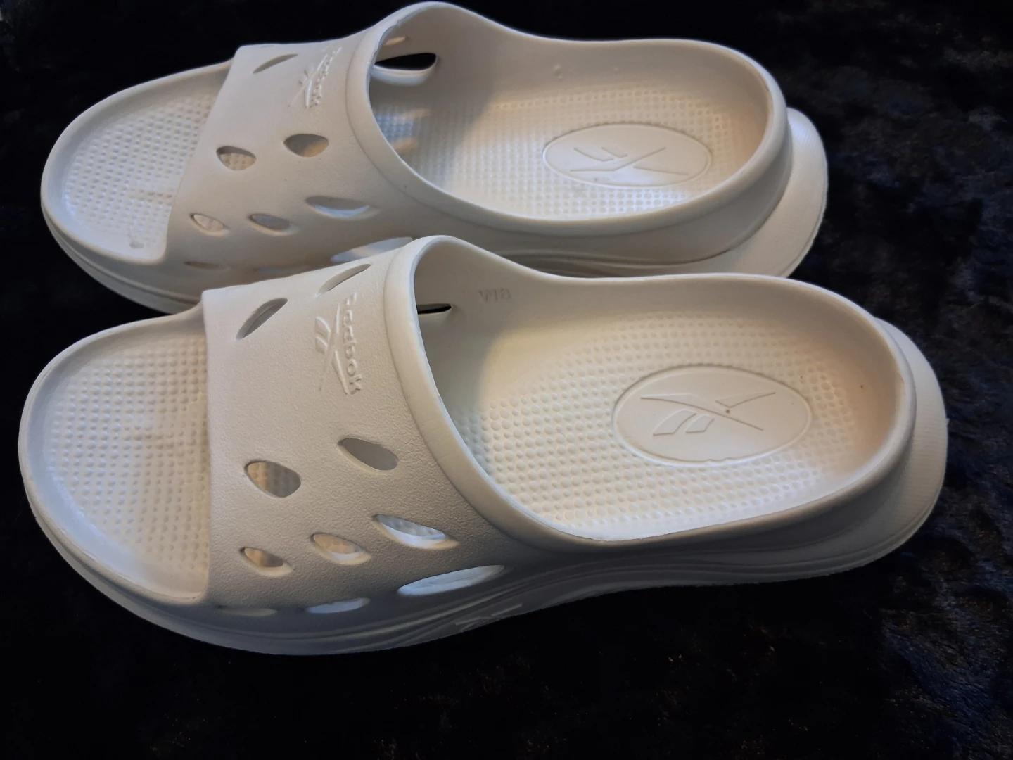 White Reebok Slides - photo 2