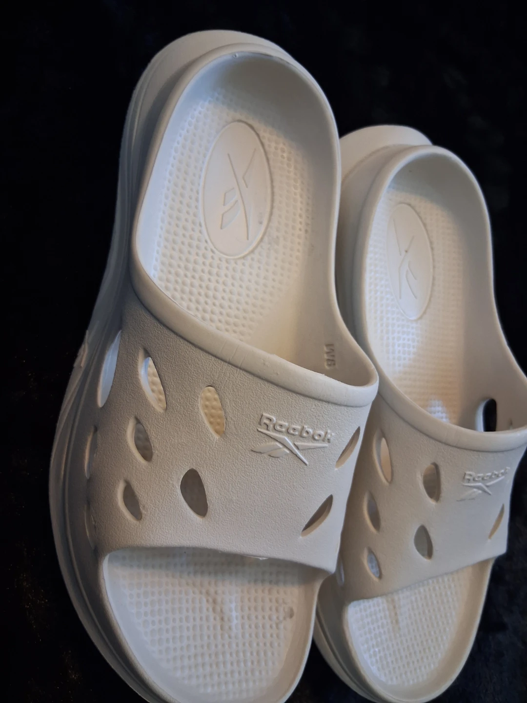 White Reebok Slides - photo 3