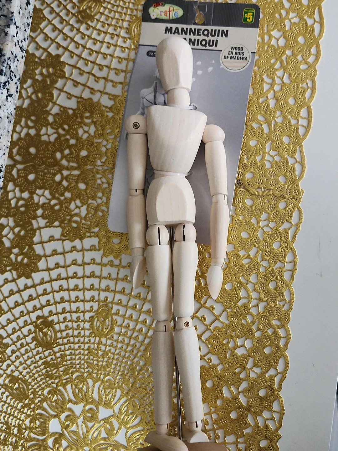 12" Wooden Mannequin Jewelery Holder - photo 2