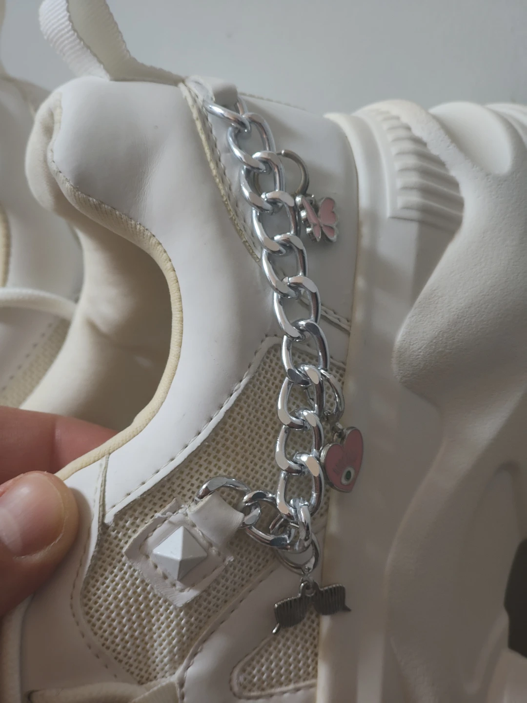 Chunky Sneakers with Charm Chain 8.5 - photo 4