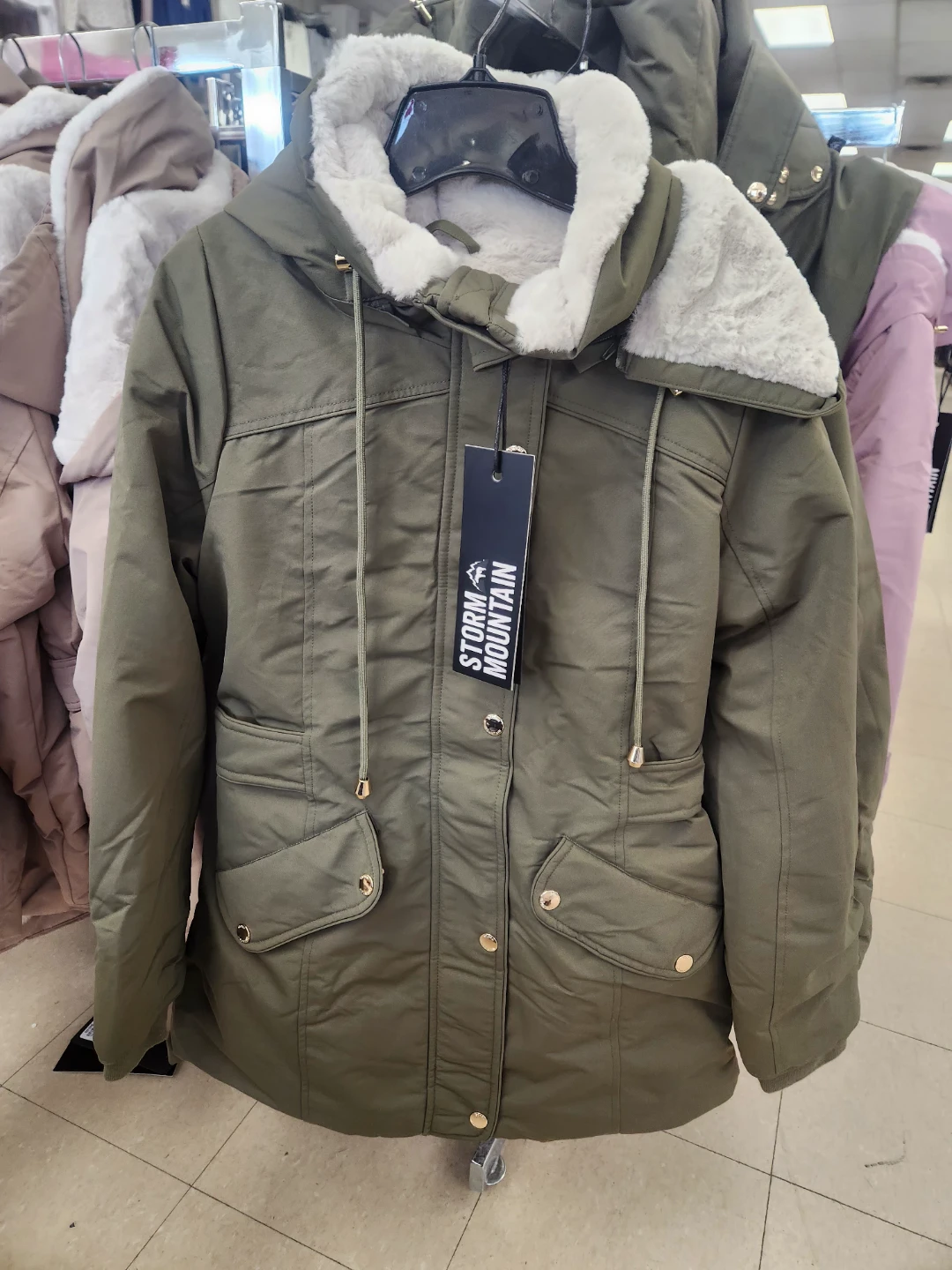 Storm Mountain Women's Winter Parka with Faux Fur Hood