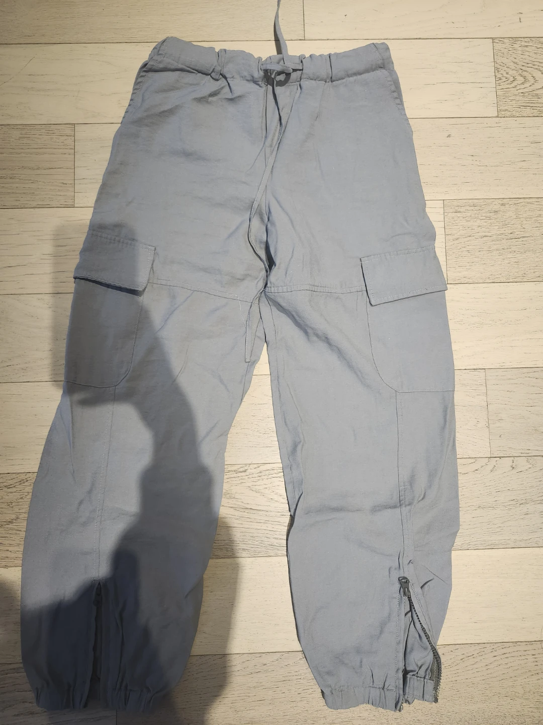 Zara Women's Blue Cargo Pants Size S