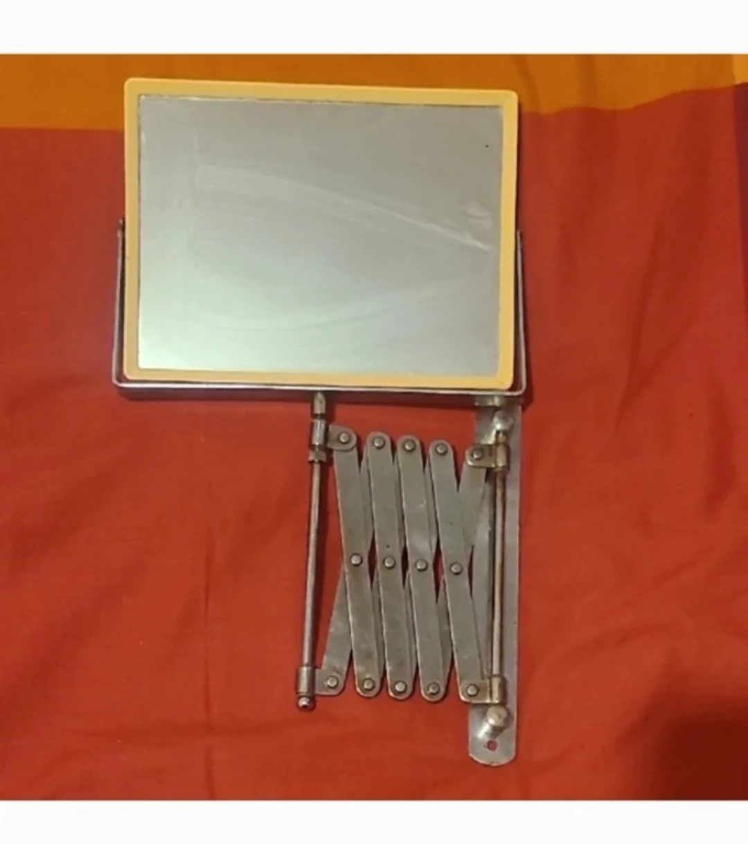 Vintage Metal Scissor Arm Mirror 🧡 - photo 2