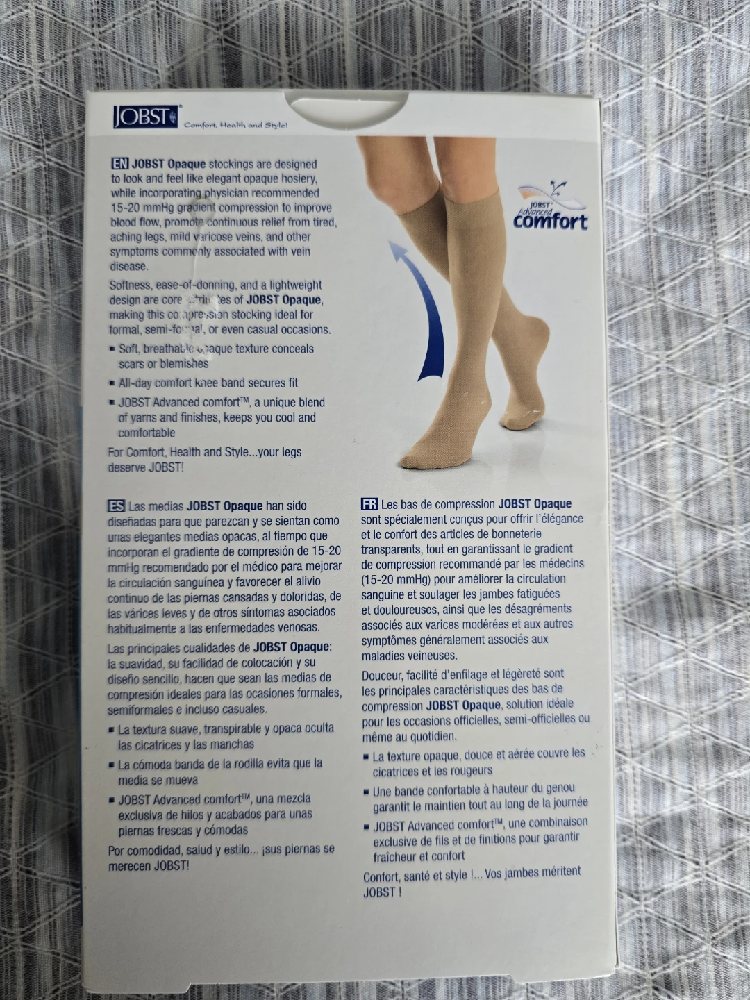 🥕New JOBST Opaque Knee High Compression Stockings Natural Small - photo 2