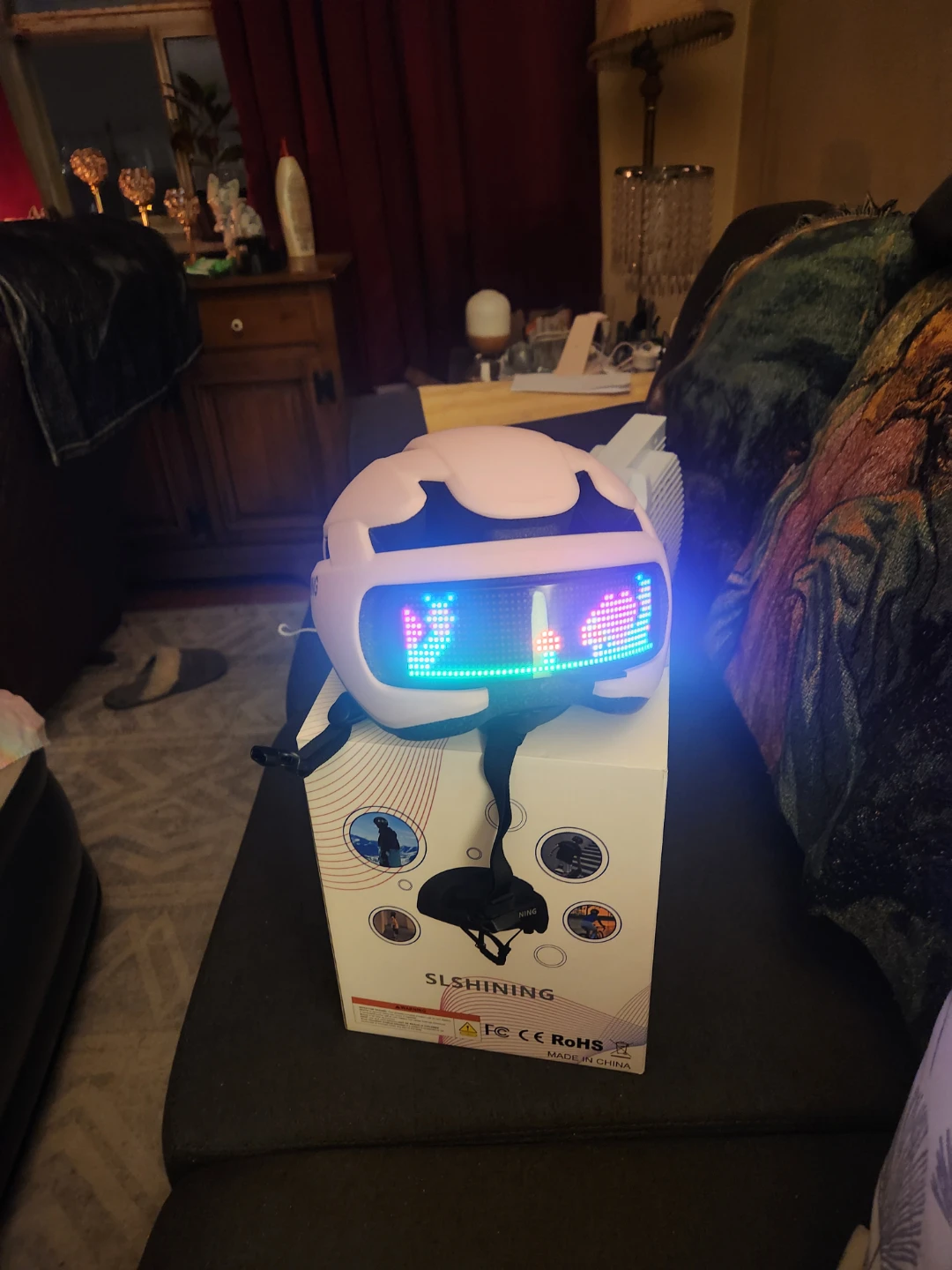 SLSHINING LED Display Helmet