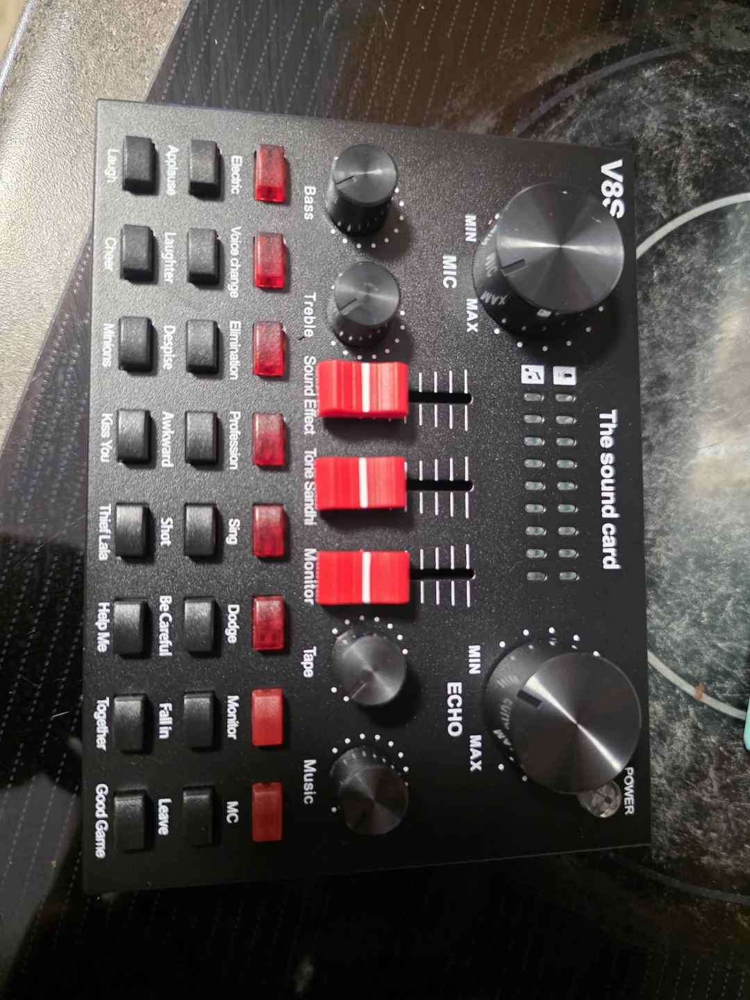 New V8S Sound Card Live Streaming Audio Mixer - photo 3