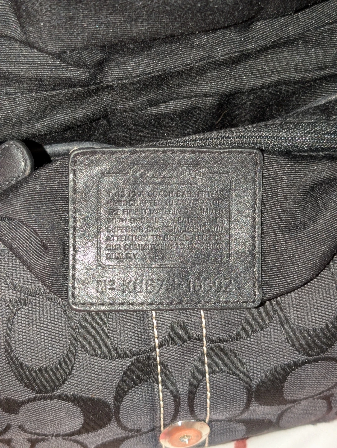 Coach soho small black 2006. (Has flaws see pictures) - photo 5