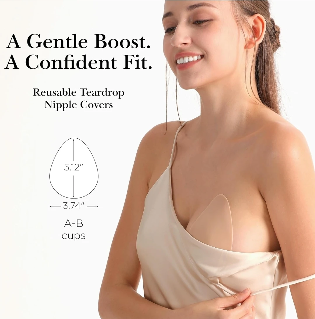 Nippies Skin Reusable Teardrop Nipple Covers A-B Cups - photo 2