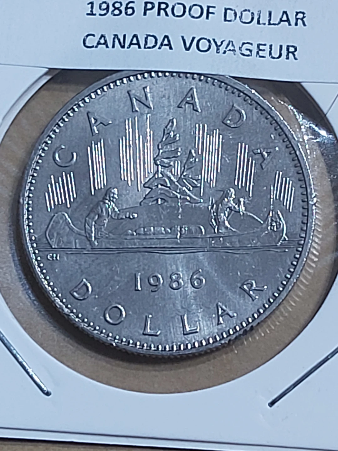 1986 Canada Voyageur Dollar Coin
