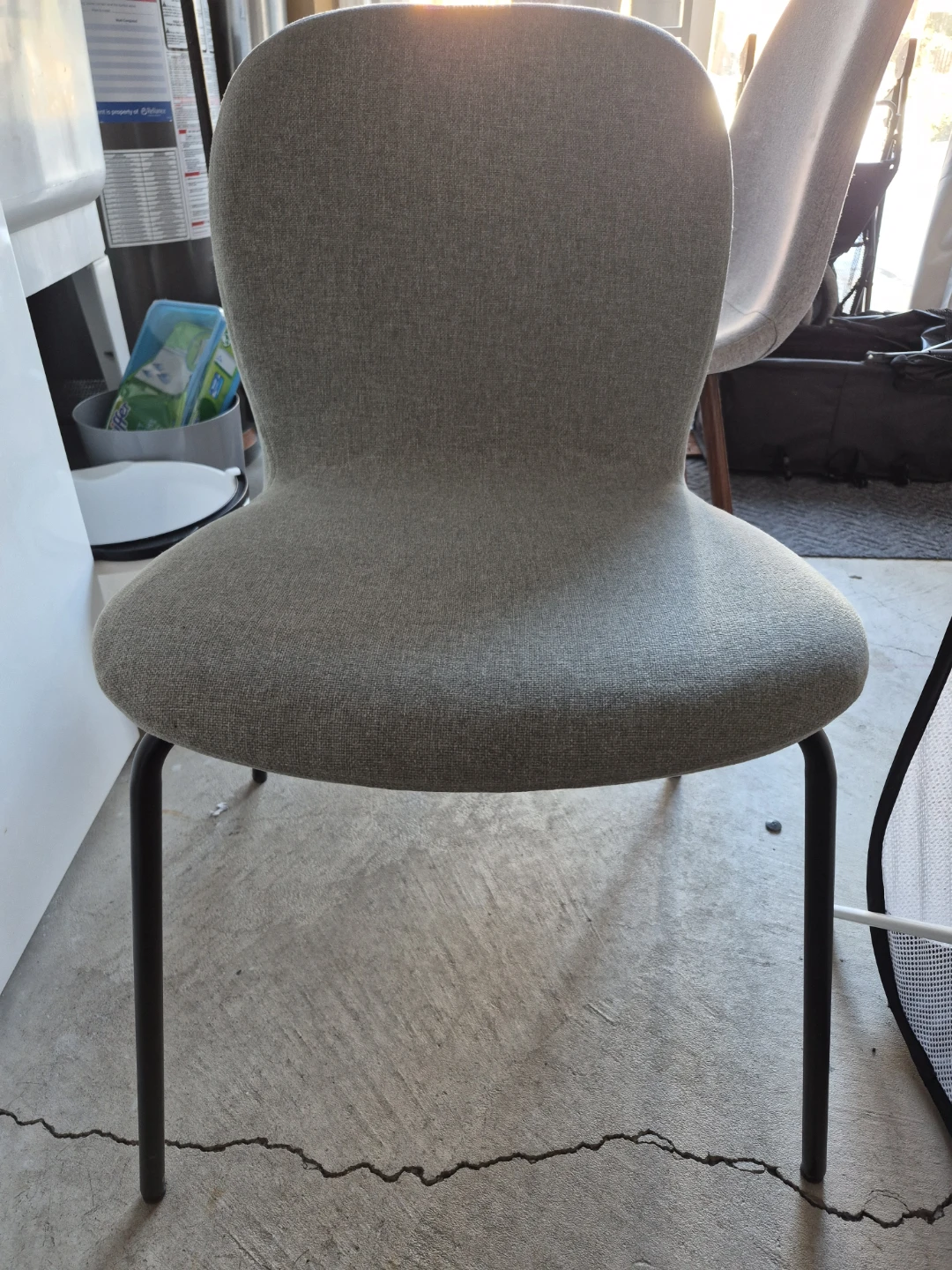 Grey Fabric Armchair (2)