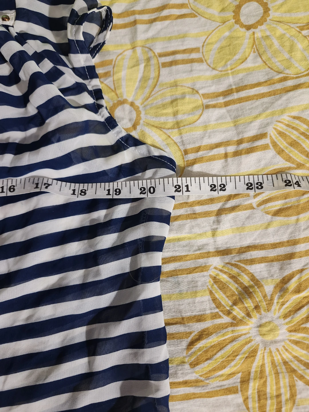 Blue and white striped blouse - photo 5