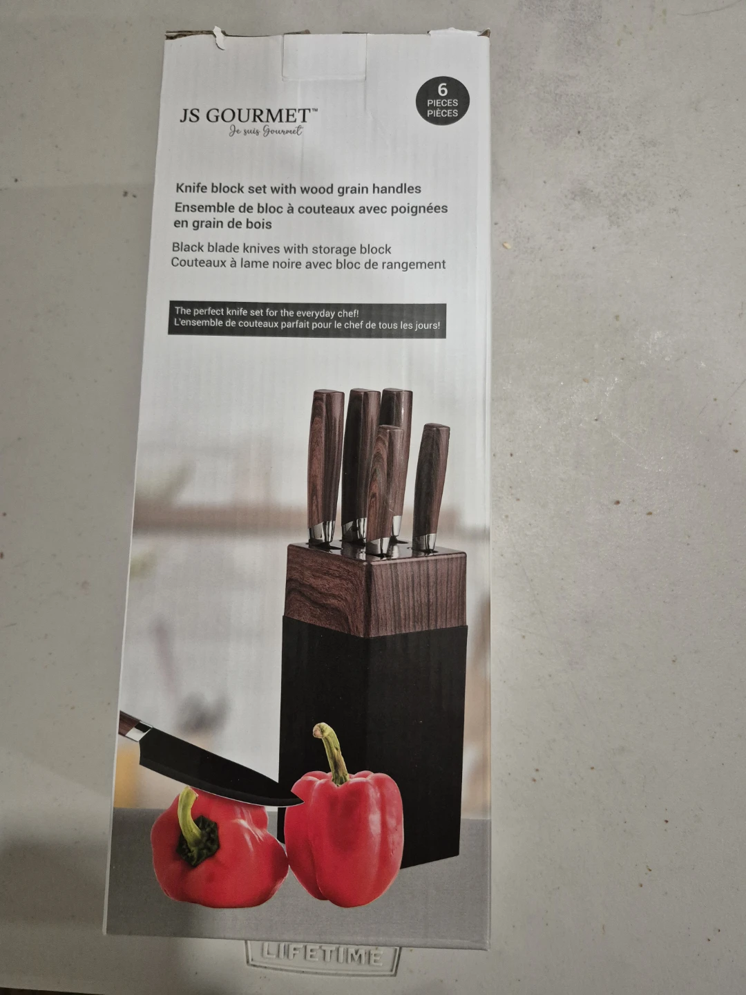 JS Gourmet 6-Piece Knife Block Set moving out sale - photo 3