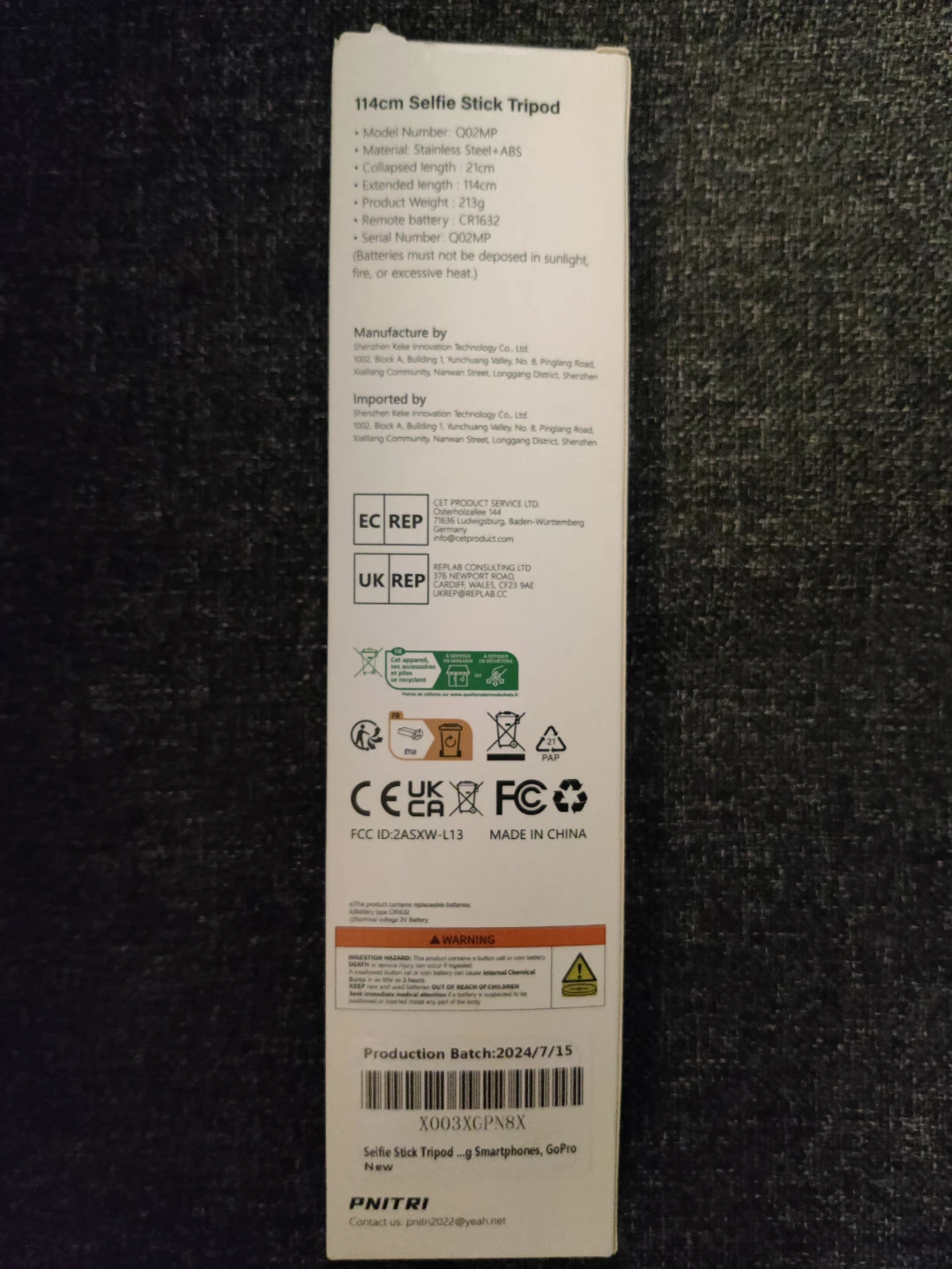 Selfie stick tripod 114cm - photo 2