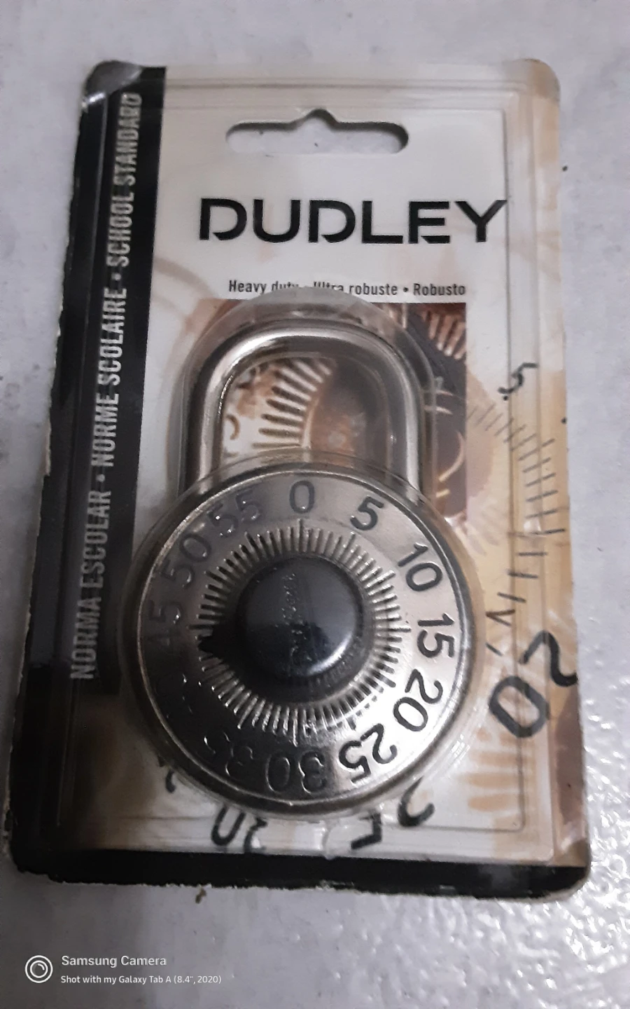 Dudley Heavy Duty Combination Lock RP 7 SP