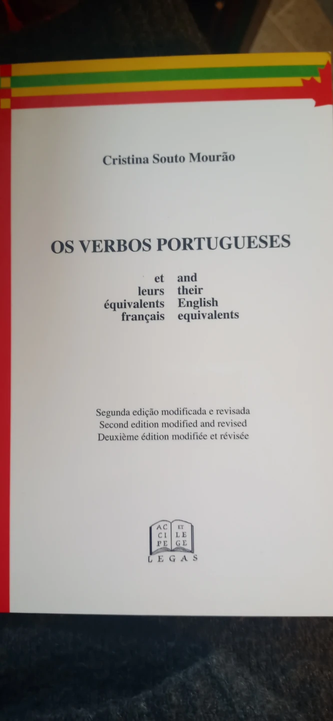 OS VERBOS PORTUGUESES Portuguese Verbs Book