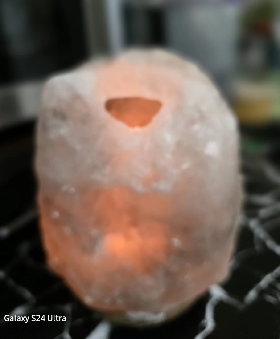 Natural Himalayan Salt Crystal Lamp Night Light Dimmable - photo 3