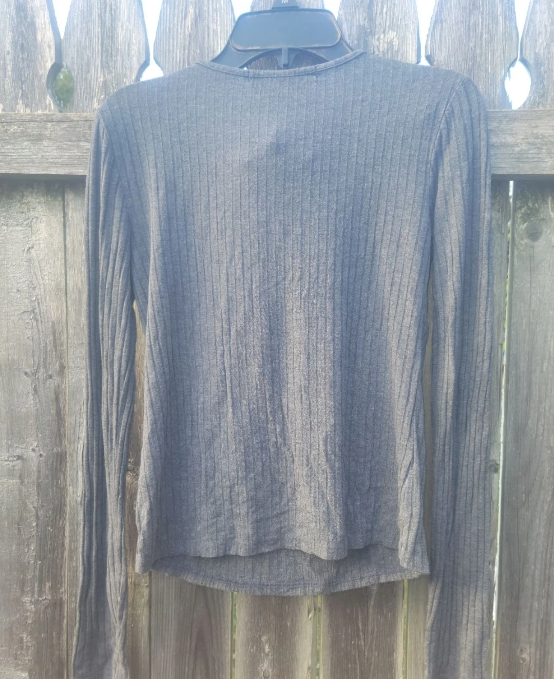 ONE CLOTHING Lace-Up Ribbed Long Sleeve Top - photo 2