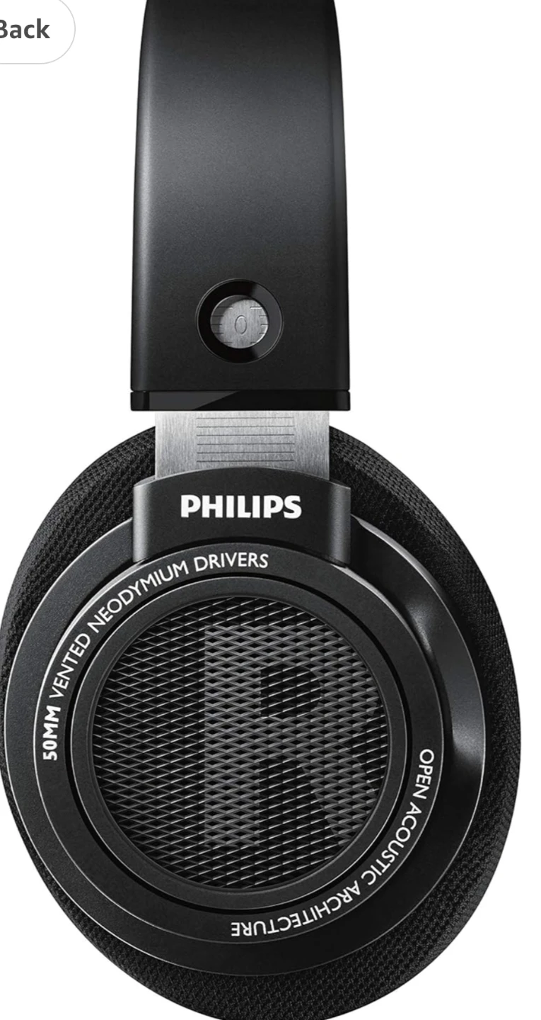 Philips Open Back Over-Ear Headphones