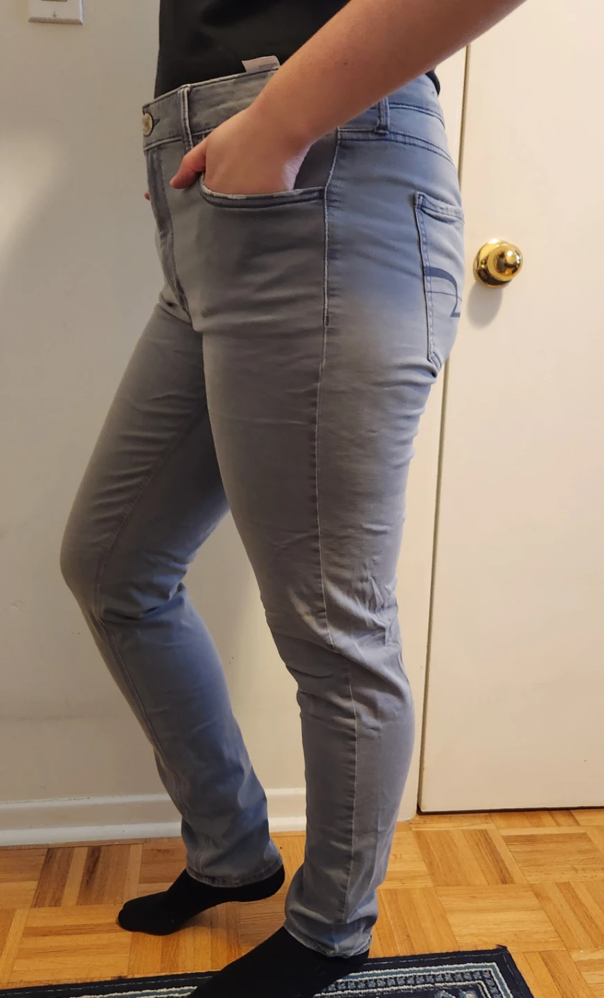 American Eagle Women's Gray Skinny Jeans Size 8 - photo 2