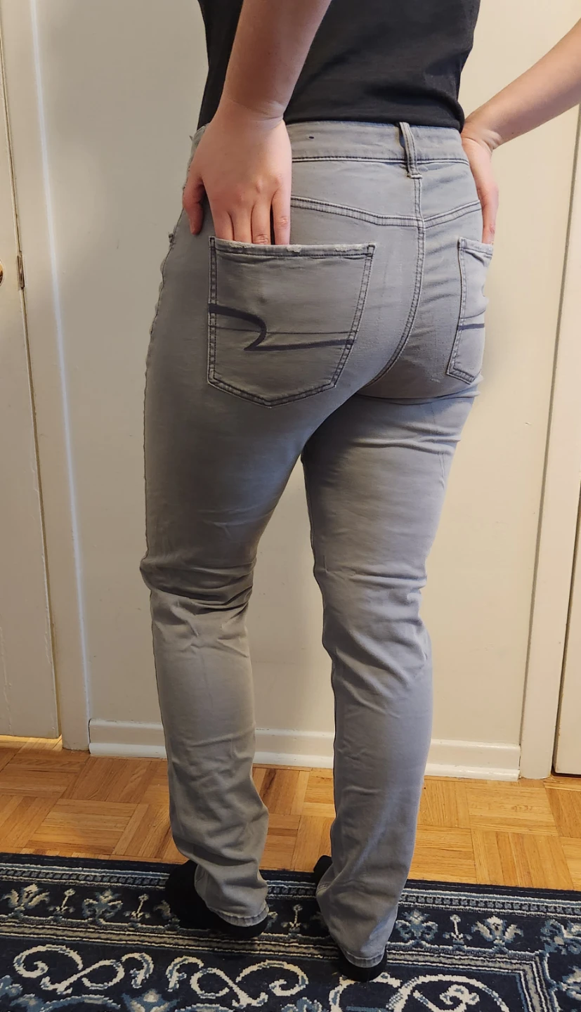 American Eagle Women's Gray Skinny Jeans Size 8 - photo 3