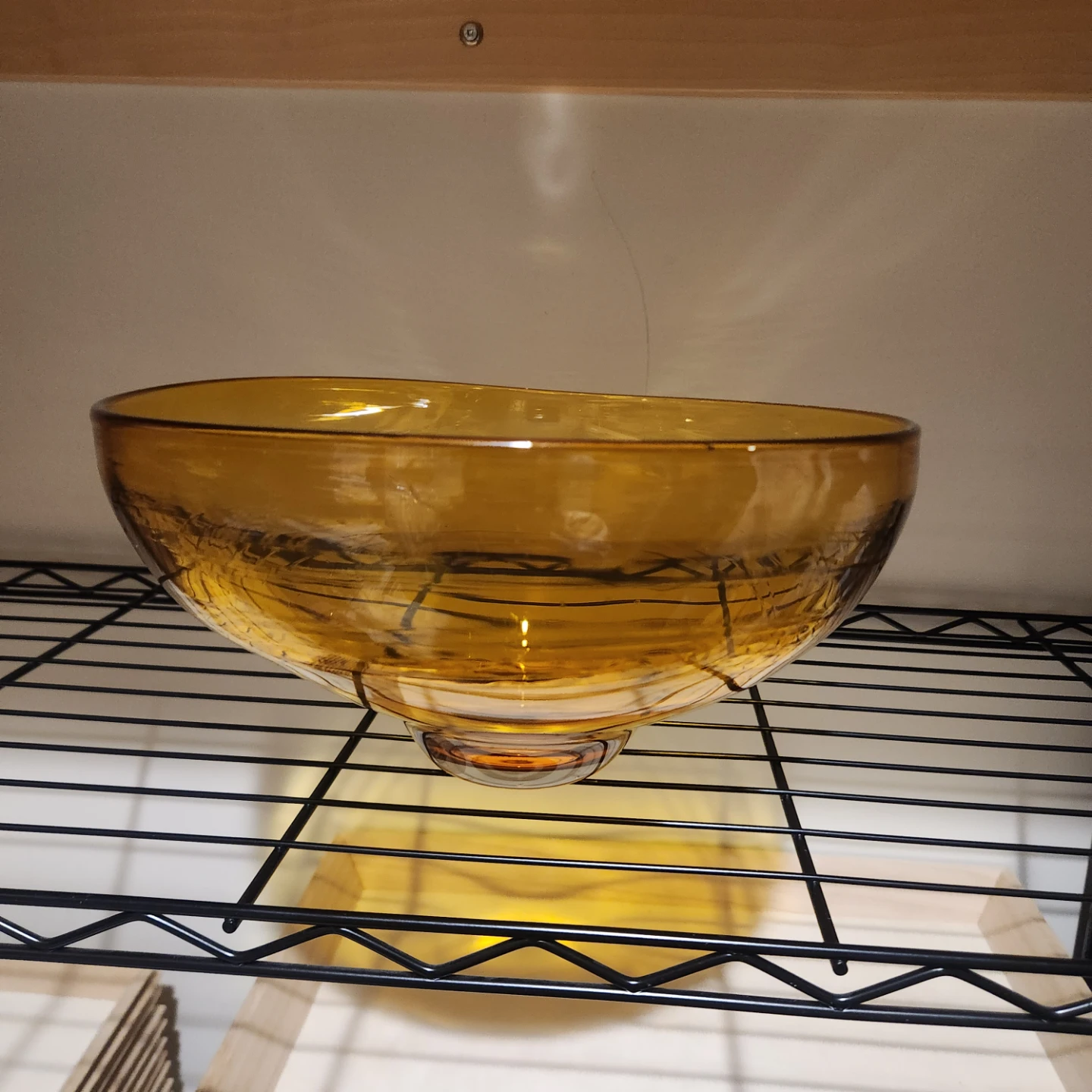 Amber Glass Bowl