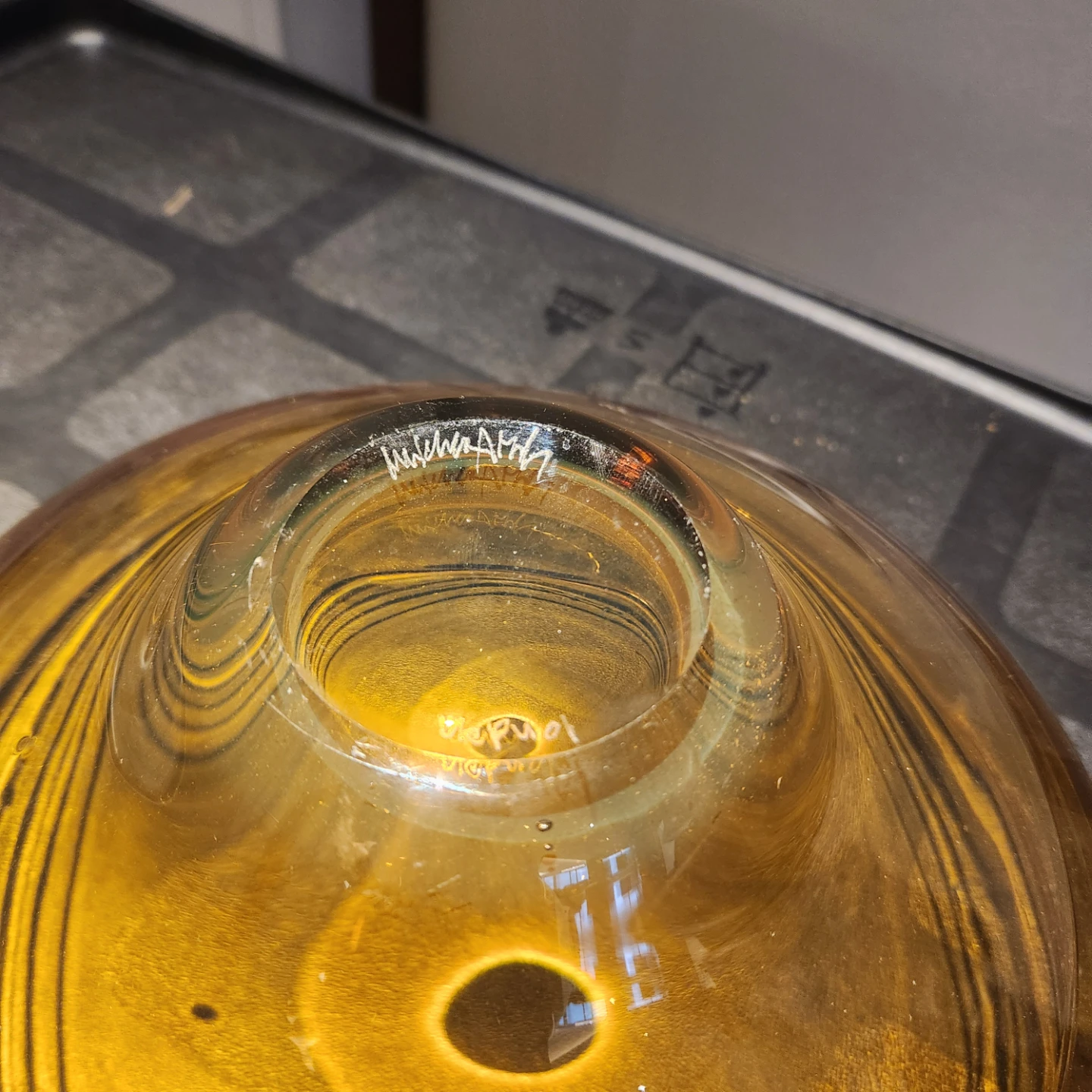 Amber Glass Bowl - photo 5