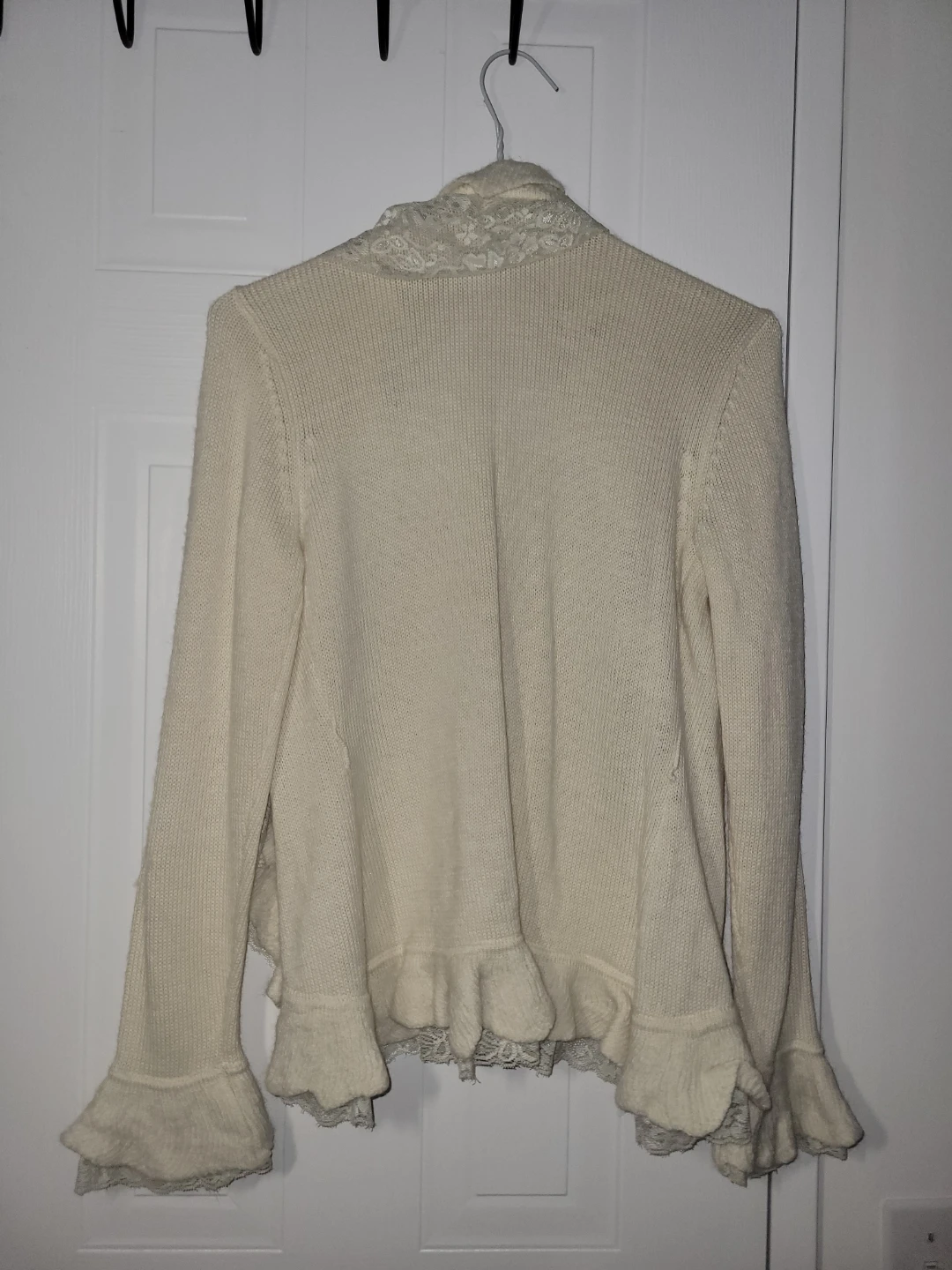 Cream Lace Trim Cardigan (BeLLEVAH) - photo 2
