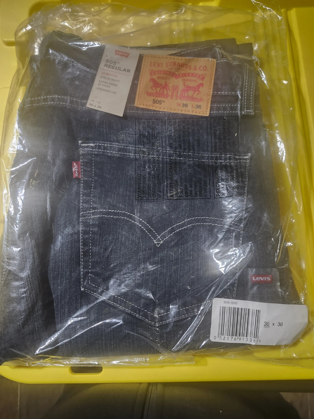 Levi's 505 Regular Stretch Jeans - 36x36