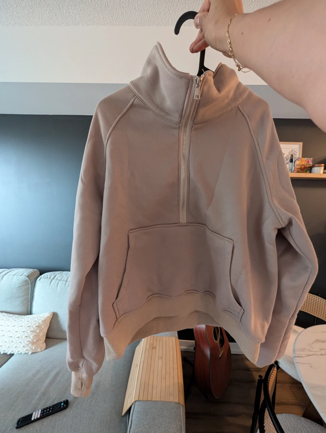 Quarter Zip Pullover Sweatshirt