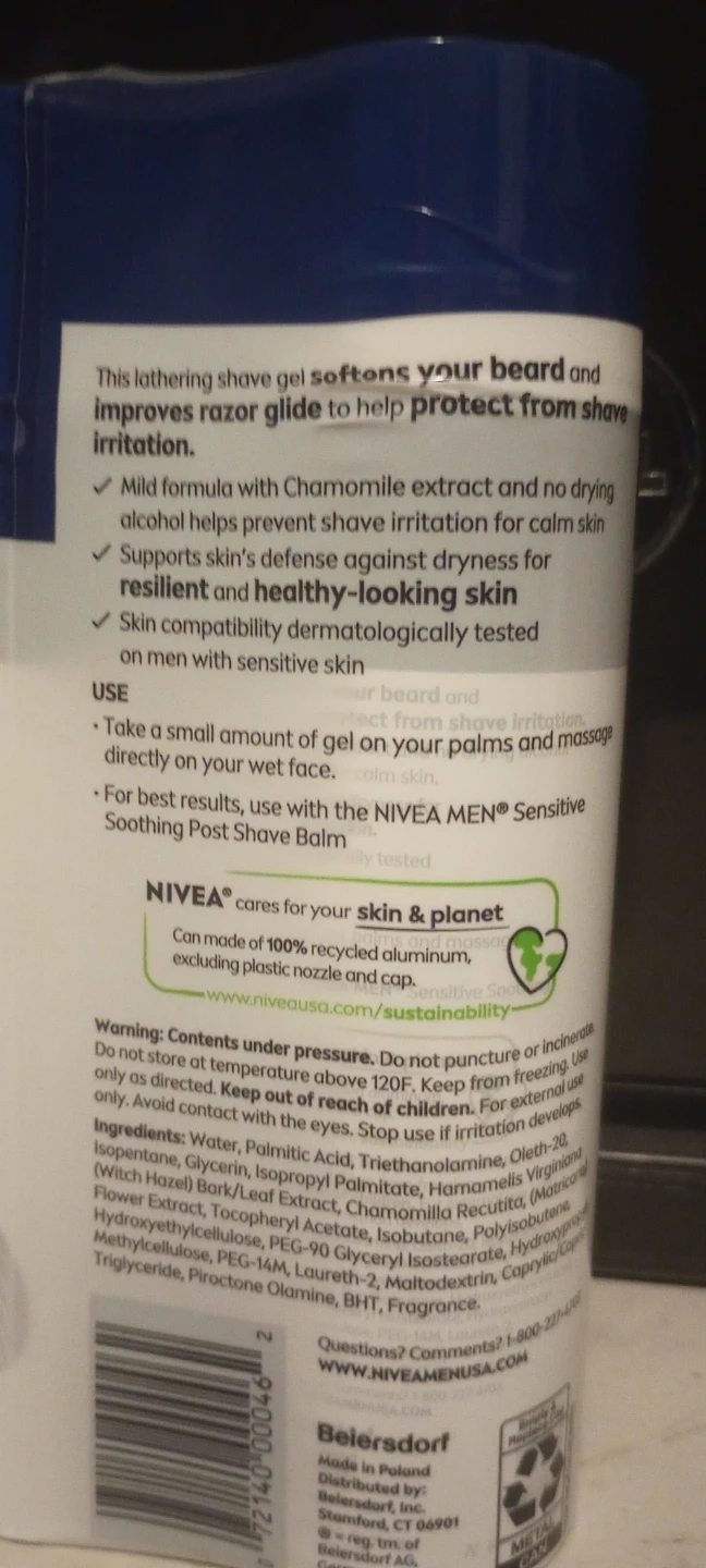 Nivea Men Sensitive Shave Gel Twin Pack - photo 2