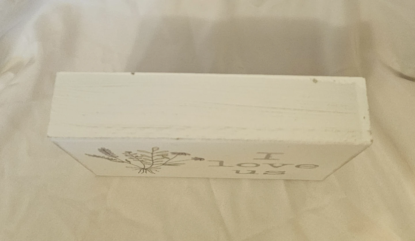Quill to Paper by Sixtrees Floral "I Love Us" Wood Decor Plaque - photo 3