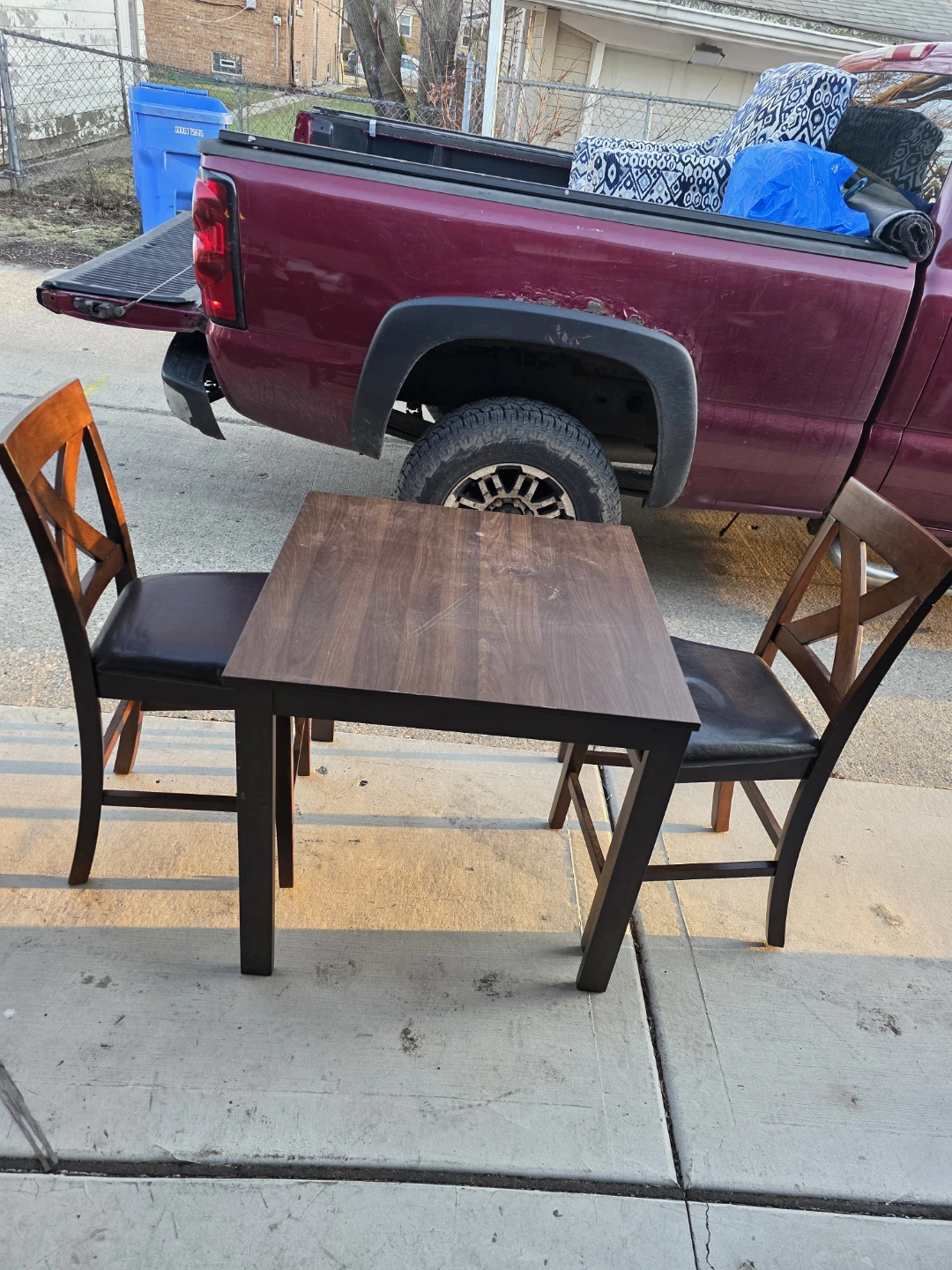 2-Piece Wood Dining Set with Chairs