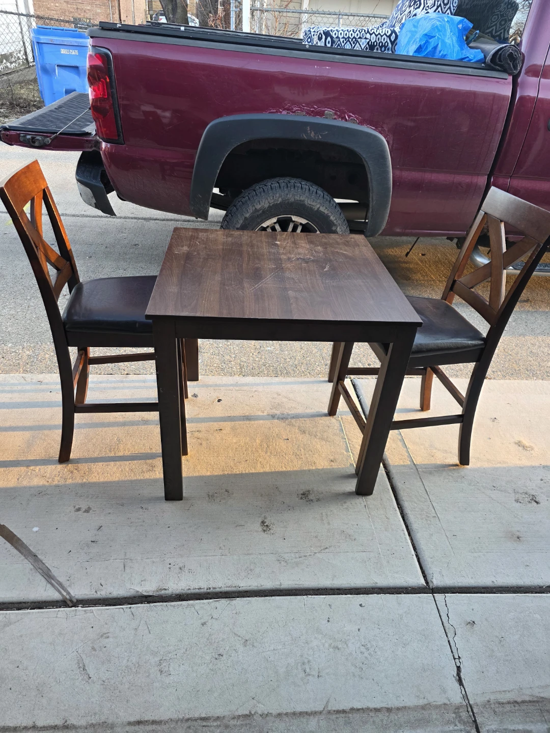 2-Piece Wood Dining Set with Chairs - photo 3