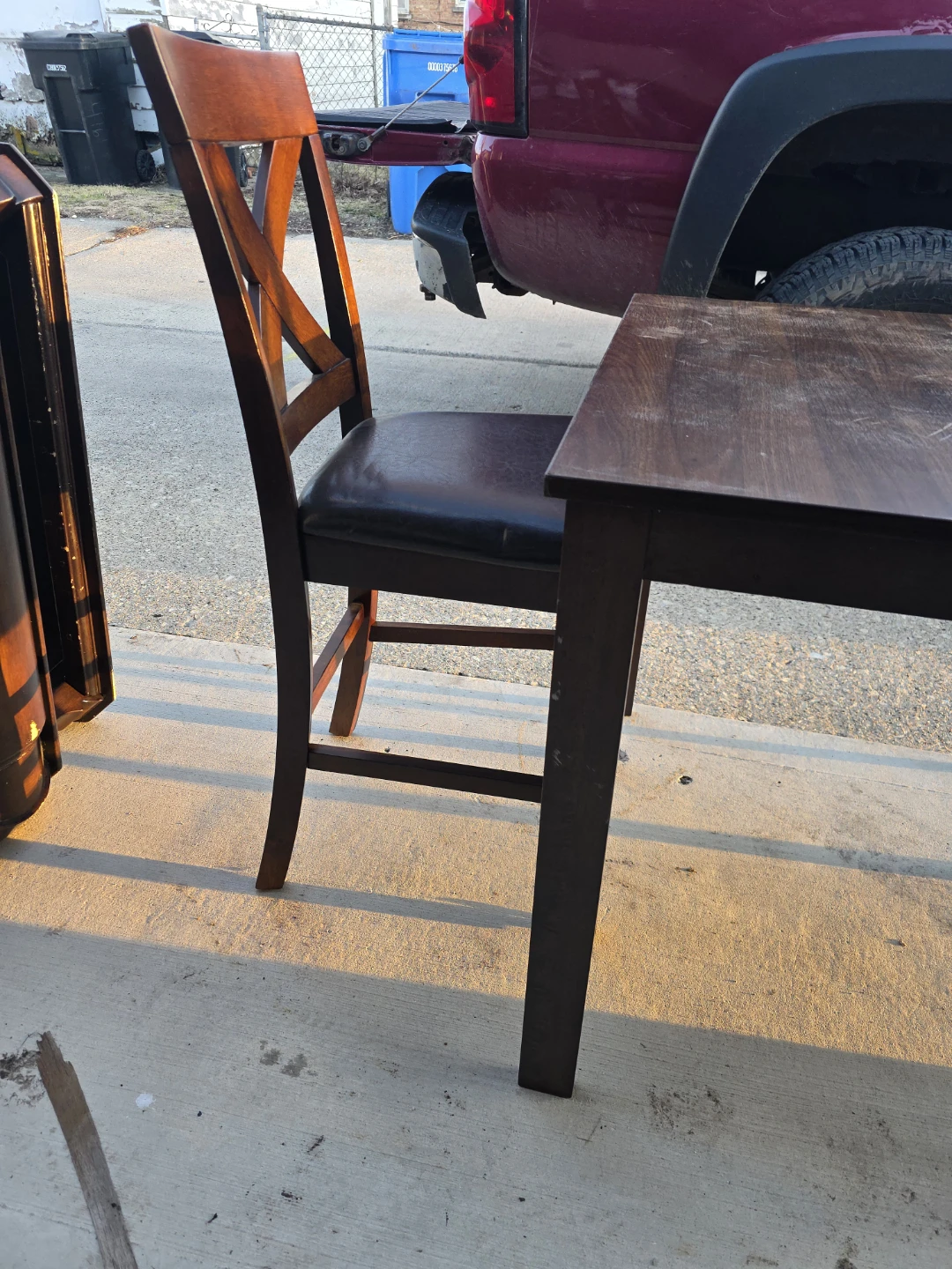2-Piece Wood Dining Set with Chairs - photo 5
