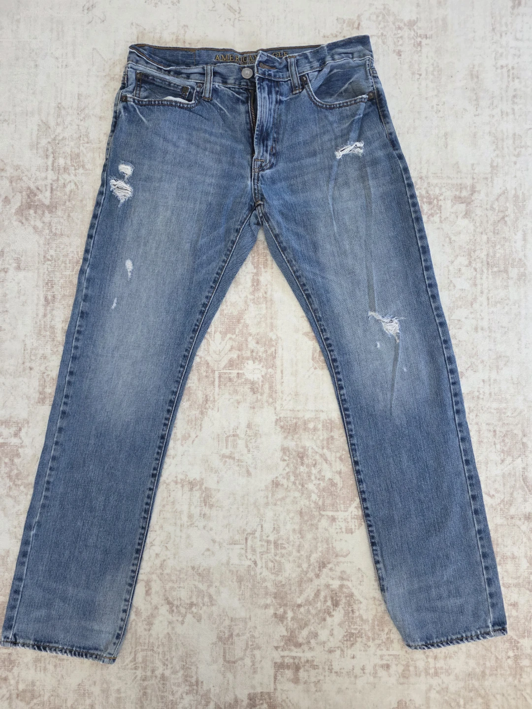 American Eagle Outfitters Blue Distressed Jeans