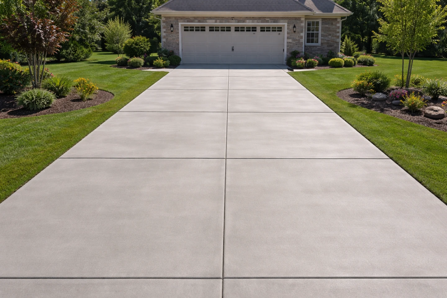 Stamped Concrete Patio and Driveway - photo 4