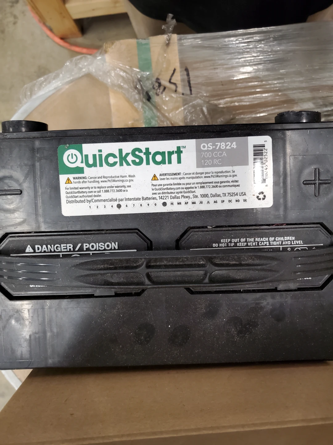 QuickStart Group Size 78 Automotive Battery