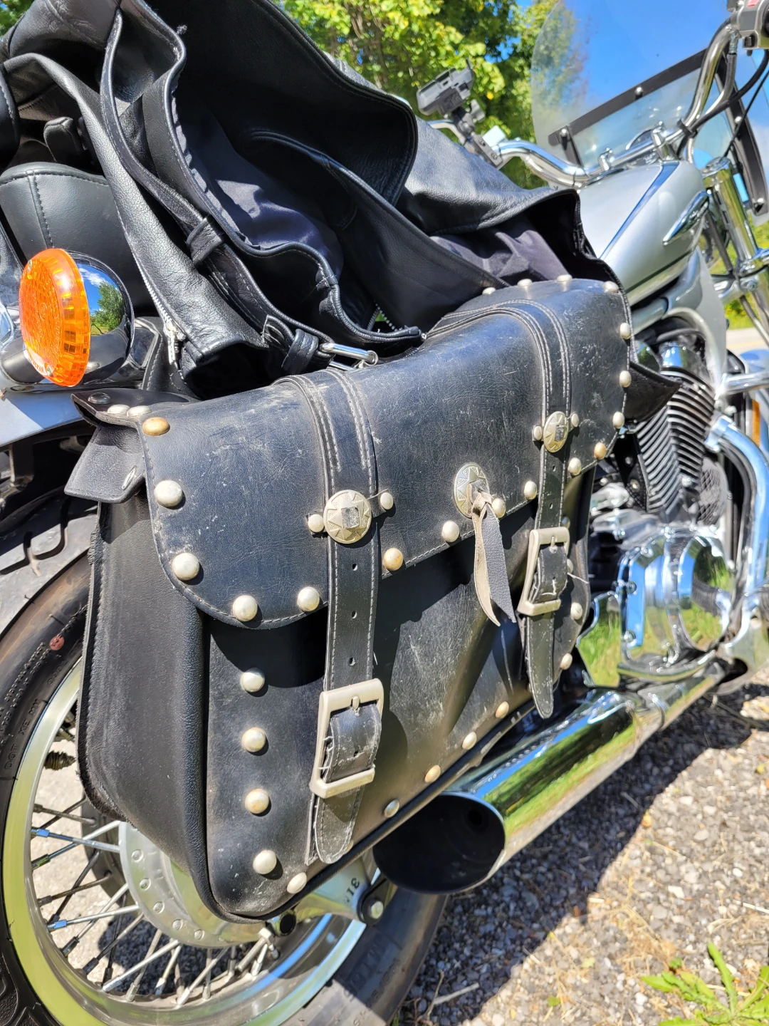 Silver Suzuki Motorcycle 2003 VS800 GL Intruder - photo 3