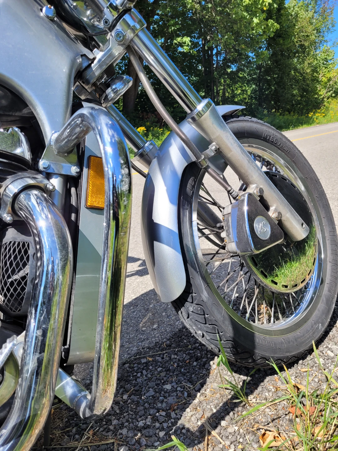 Silver Suzuki Motorcycle 2003 VS800 GL Intruder - photo 4