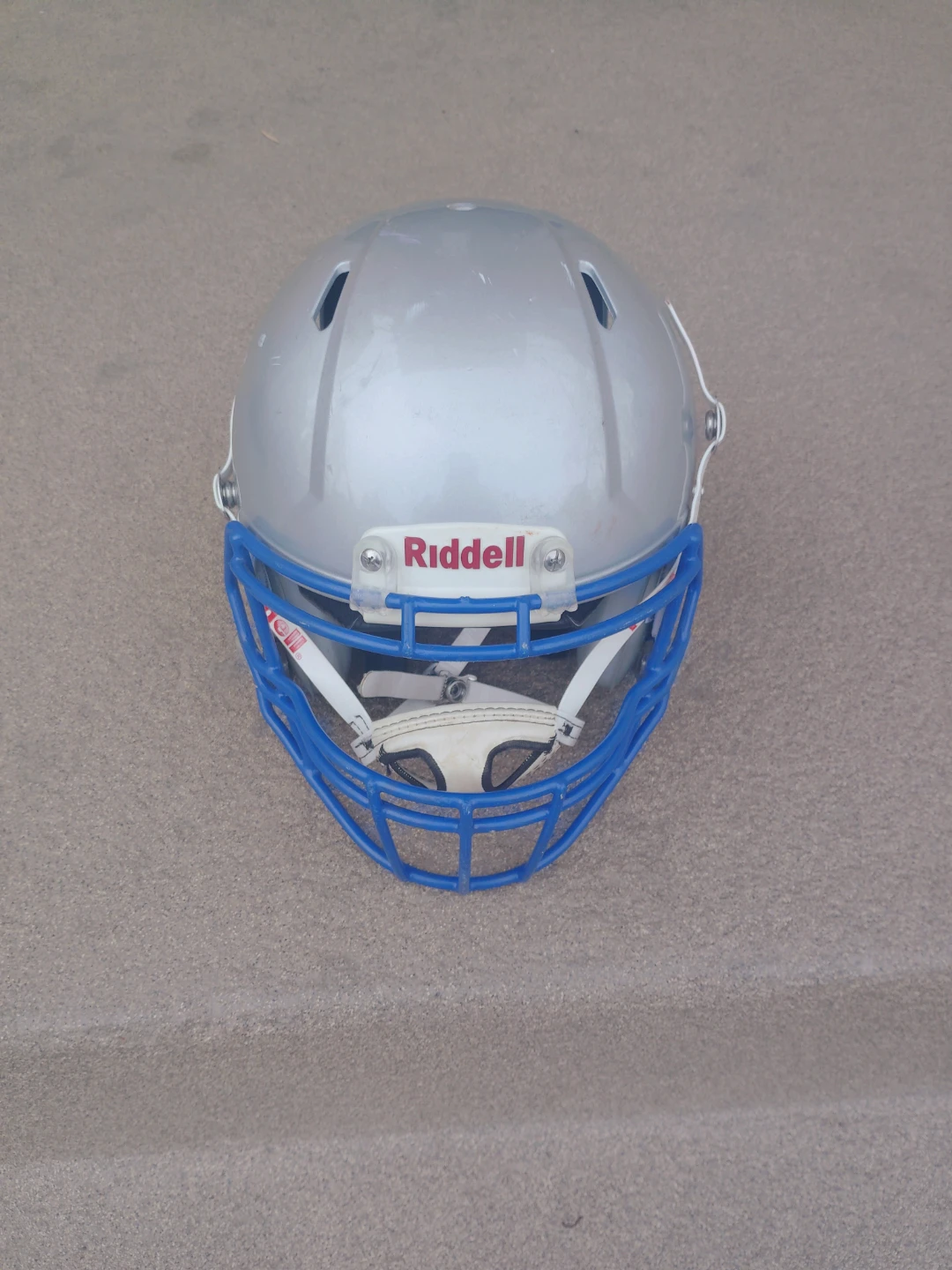 Riddell Silver Football Helmet