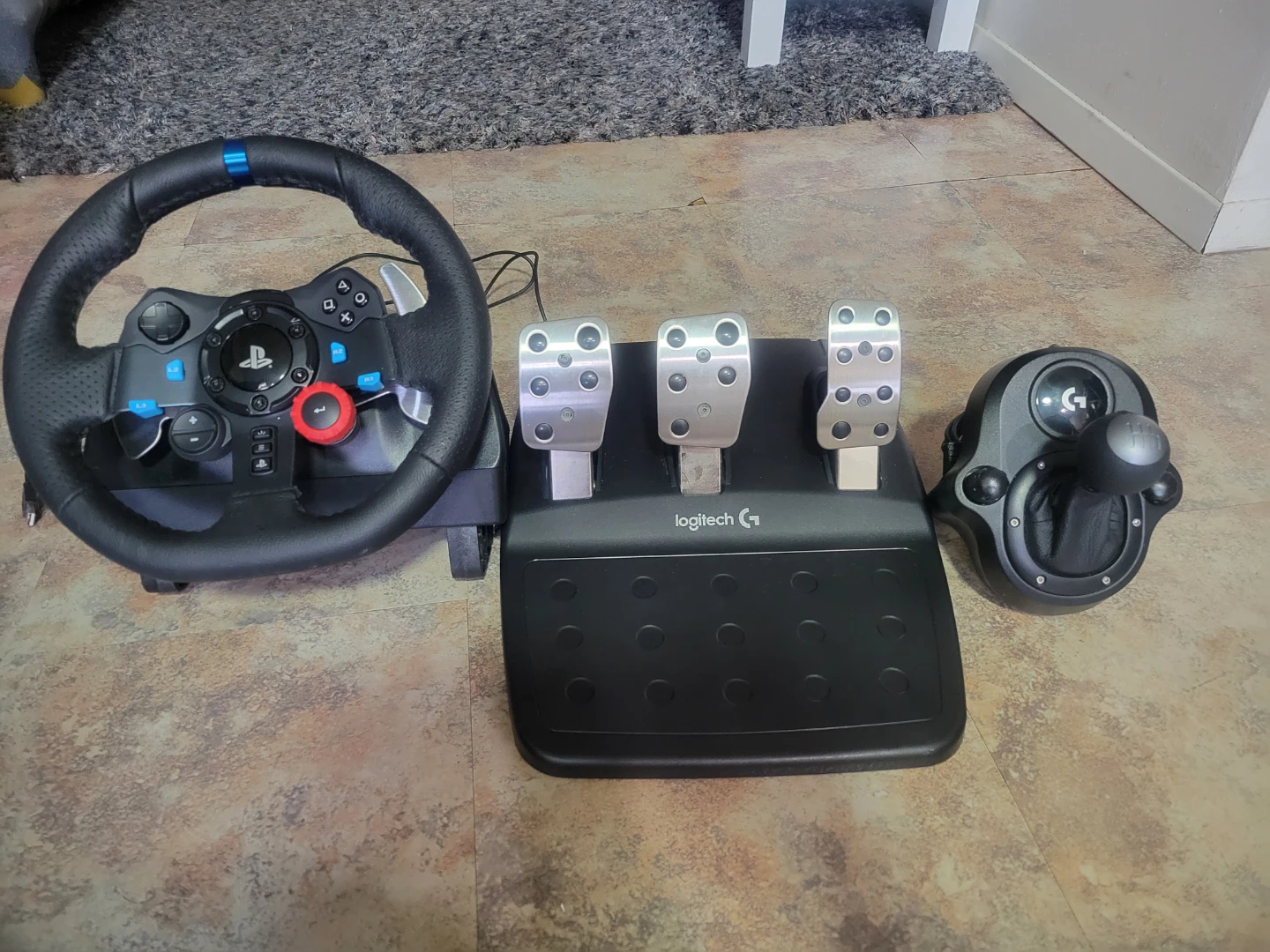 Logitech G923 Racing Wheel, Pedals, and Shifter - photo 3
