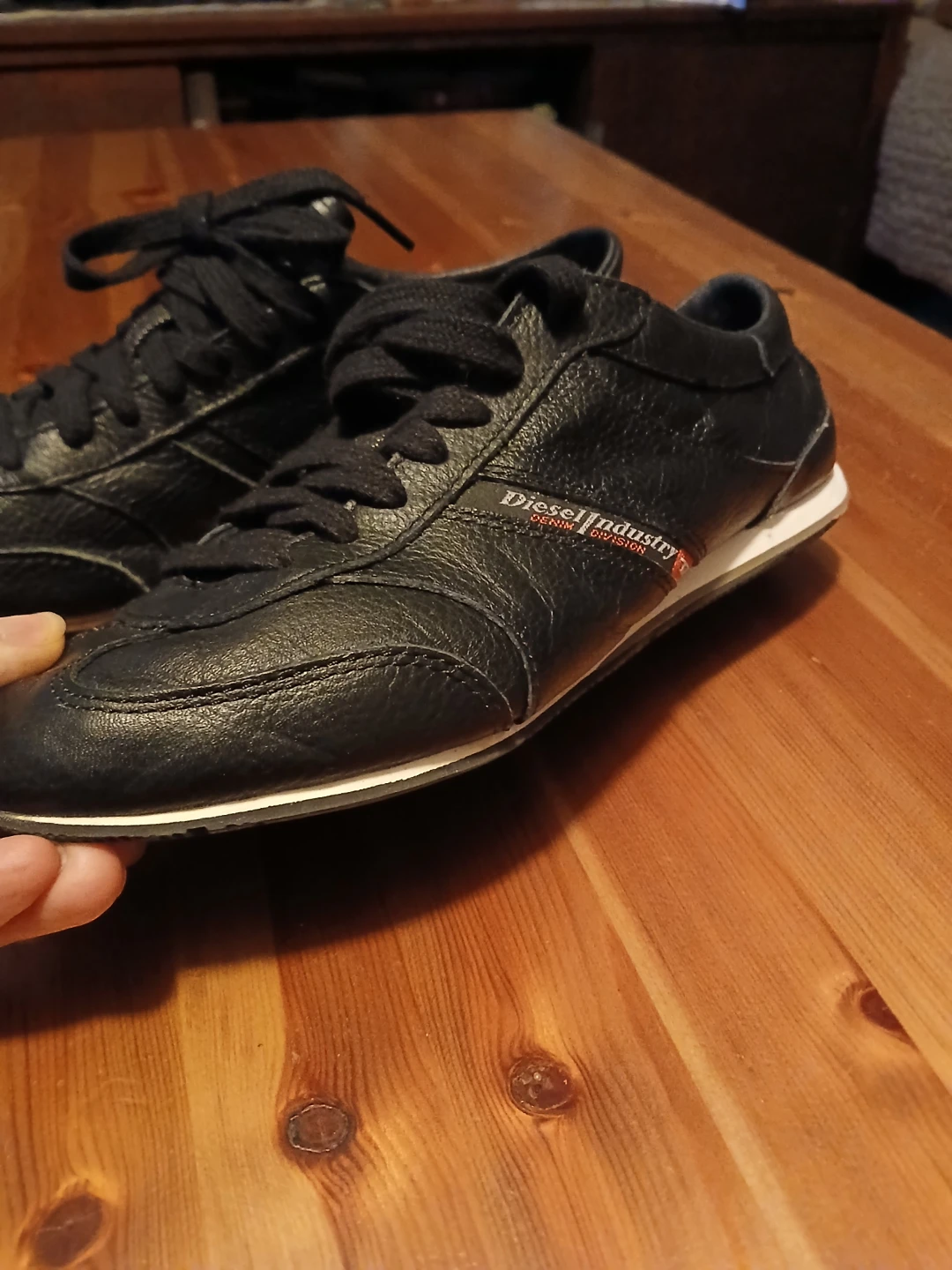 Diesel Black Leather Sneakers - photo 3