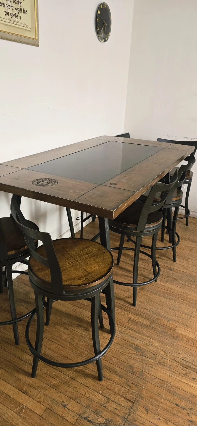 Table Set with 6 Rotating Chairs - photo 2