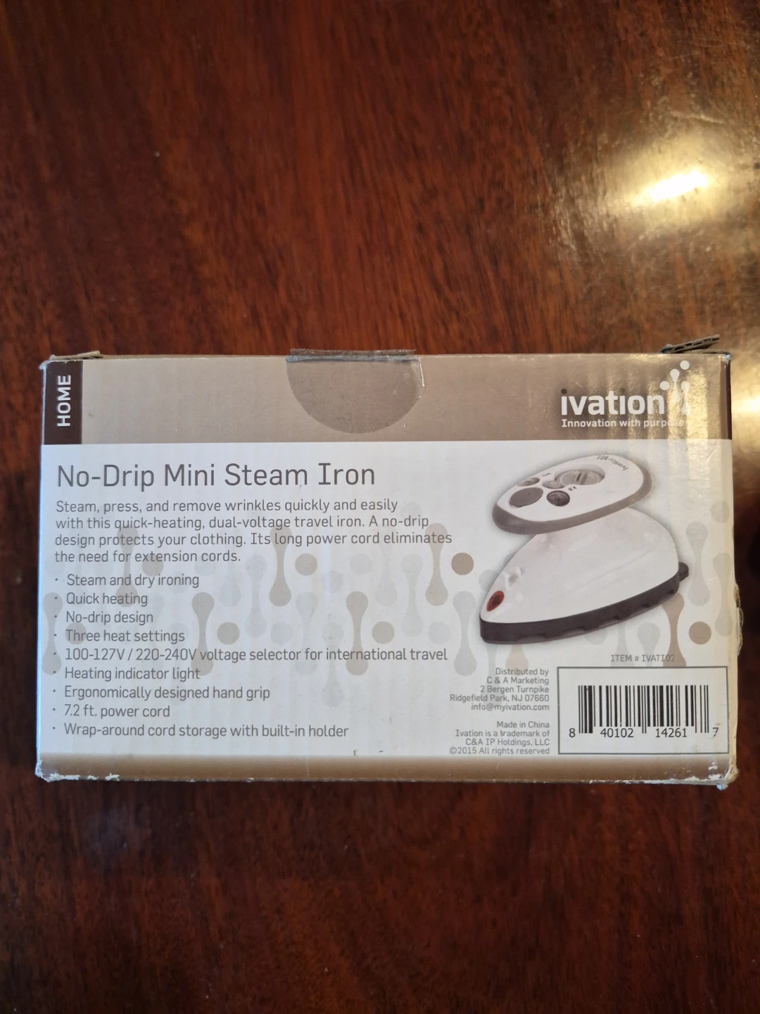 Ivation No-Drip Mini Steam Iron - photo 2